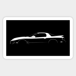 Pontiac Firebird Trans Am WS6 Ram Air Collector Edition (2002) Silhouette Magnet